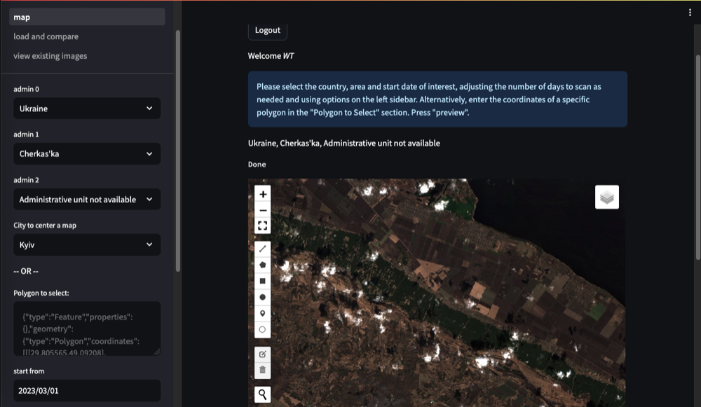 LiveSat satellite flood detection over Scotland